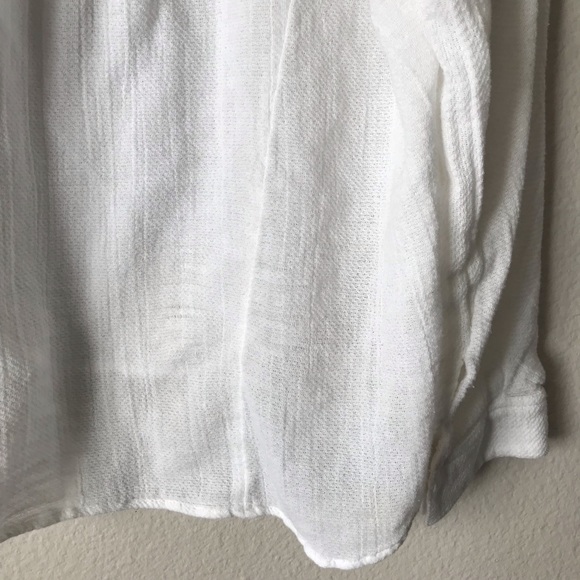 Free People | Long Sleeve V-Neck Top With Collar S - Picture 5 of 8